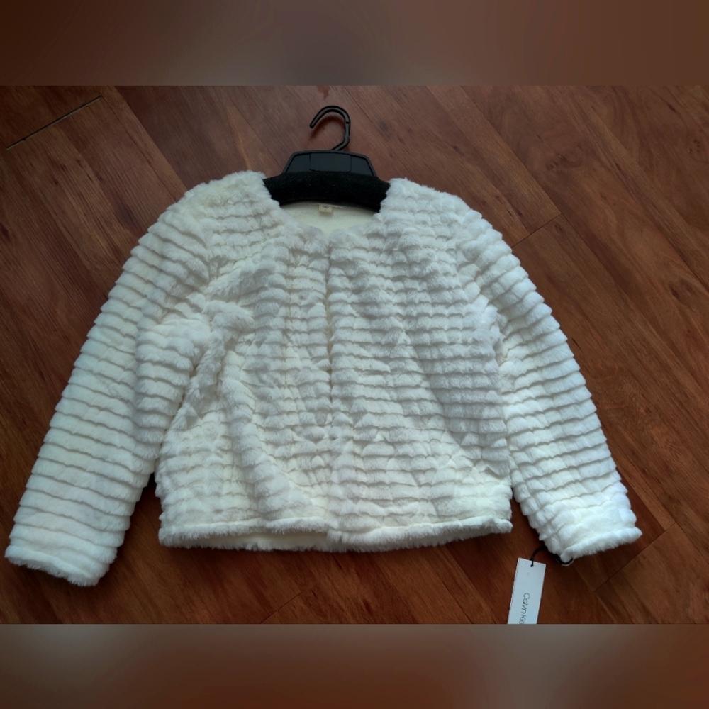 Calvin Klein faux fur jacket